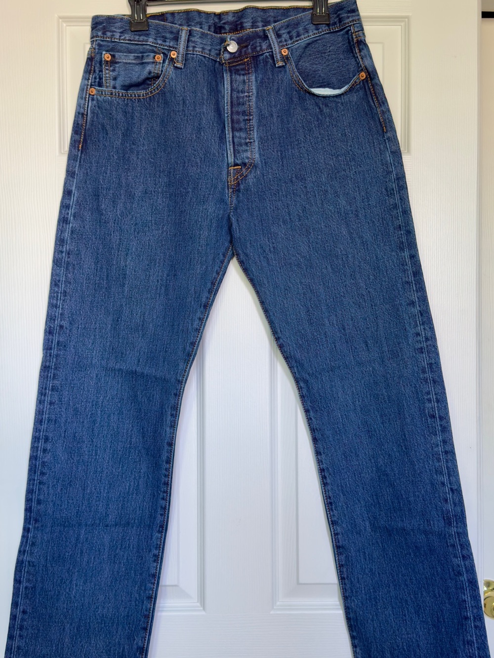 Levi's Straight Leg Dark Blue Denim Jeans 501’s